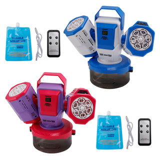 Rechargeable Bubble Machine With Light 360°Rotation Remote Control Outdoor Event