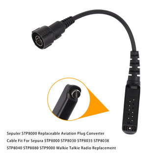 STP8000 Replaceable Aviation Plug Converter Cable for Sepura STP8030 STP8035