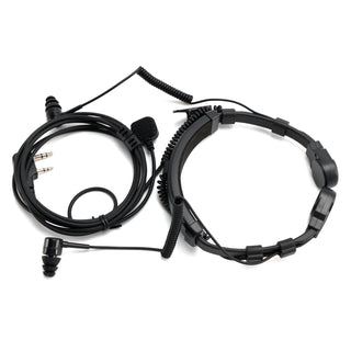 K-Head Binaural Telescopic Throat Mic Headset for TK-208 TK-220 TH-D7 TH-F6