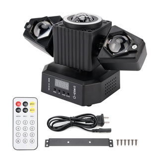 Moving Head Light Rotating Disco Ball Laser Beam Strobe Remote DMX Stage Light