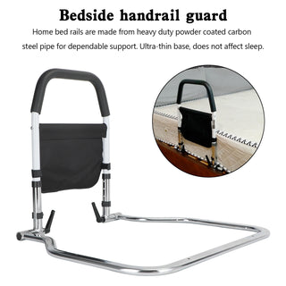 Foldable Bed Rail Safety Assist Handle Hand Guard Grab Bar Elderly Handicap load 200kg