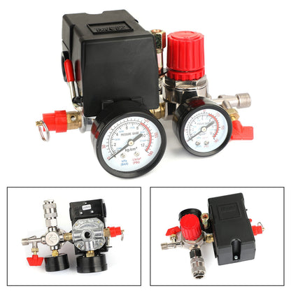 Air Compressor Pressure Control Switch Manifold Regulator Fitting Generic