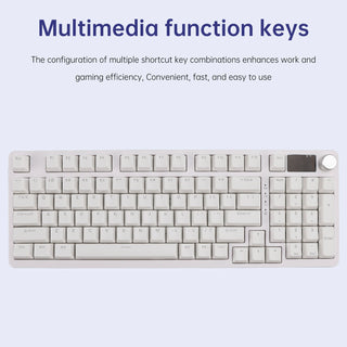 98-Key 2.4G Wireless Bluetooth Three-Mode Mechanical Keyboard DIY Customized RGB