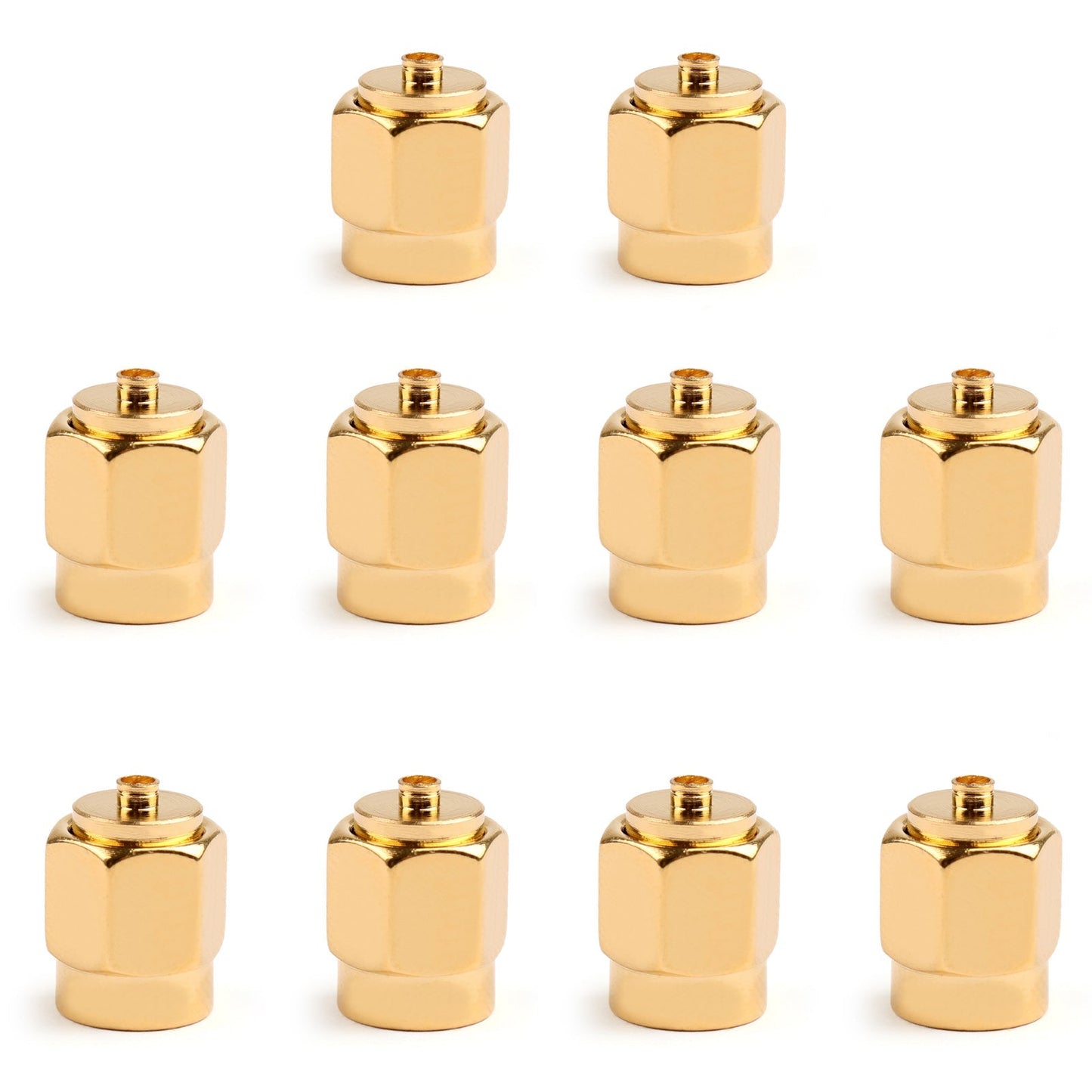 10Pcs SMA Male to IPX U.fl Male Plug Straight RF Adapter Connector Generic