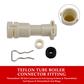 ThermoBlock Inlet Connector & Seal & Spacer & Fork D8mm Kit Of Water Heating Element Fit For Philips Coffee Machine 422224777123