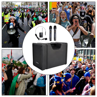 CX-10 Portable Megaphone Wireless Portable PA Speaker System FM Loudspeaker