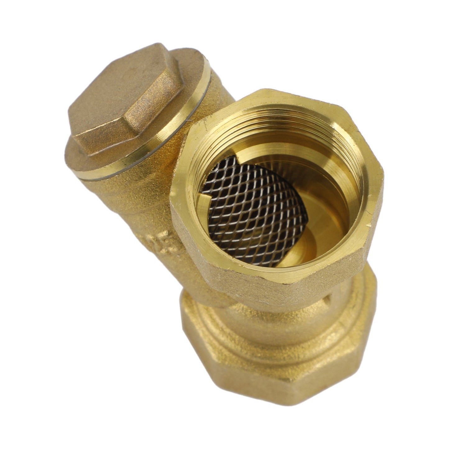 1/2"-1" NPT Thread Y Shaped Brass Strainer Filter Valve Connector For Water Oil Generic