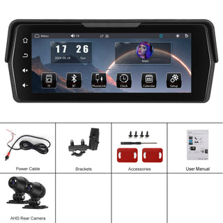 6.86-inch PND Dual Recording Wireless CarPlay Android Auto for Motorcycles