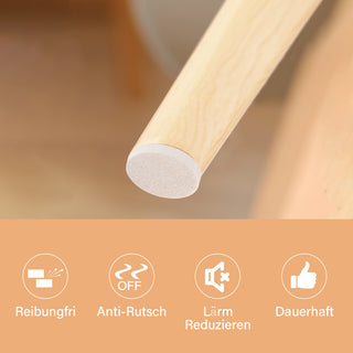 Beige Self-Stick Furniture Felt Pads 1 inch for Hard Surfaces 160 pieces one