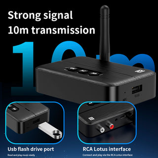 NFC Bluetooth 5.4 Audio Receiver AUX/RCA Old Speaker Amplifier Car Flash Drive