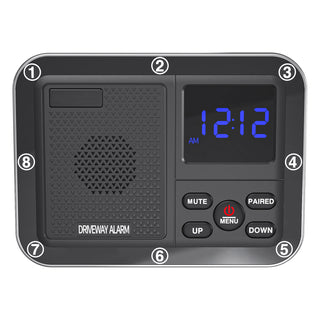 Solar Outdoor Powered Driveway Alarms Anti-Theft Wireless For Fish Pond Orchard