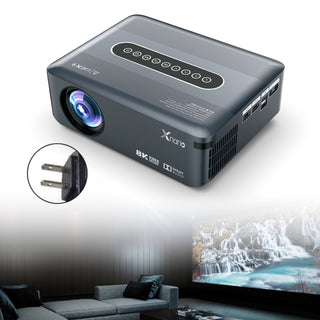Ultra HD 8K Android Movie Projector – 1080p Home Theater with HDMI & USB, US Plug