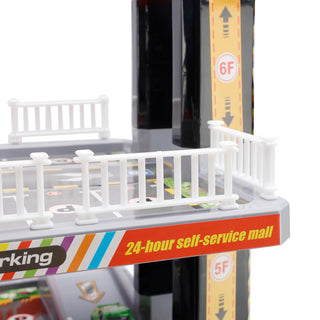 Intelligent City Six Floor Track Parking Lot Toy With 8 Cars For Kids Age 3-8  Toy