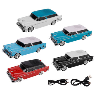 WS-1955 Bluetooth Replica Speaker Retro Speaker Car Design HD Sound TWS FM Radio