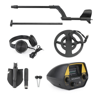 Shovel + Headphone + Metal Detector Deep Sensitive Hunter 3 in 1 Kit
