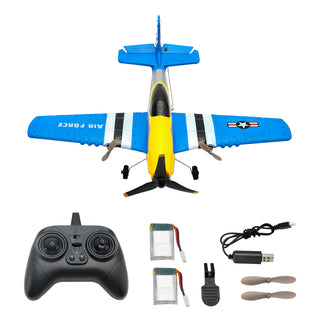 3Channel P51 Remote Control 2.4Ghz 6Axis Stabilizer Airplane Toy With 2Batteries Toy