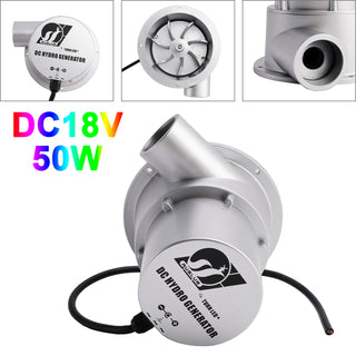 12V Water Flow Turbine Small Hydroelectric Generator DC18V36W/50W for Home Field
