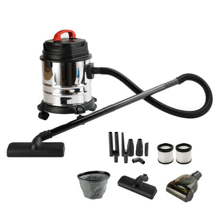 18L Handheld Ash Vacuum Cleaner,Pellet Stove Vacuum,16-18kpa Powerful Suction,Stainless Steel Canister,Dust Remove,For Home Office,Carpet Floors&Pet Hair