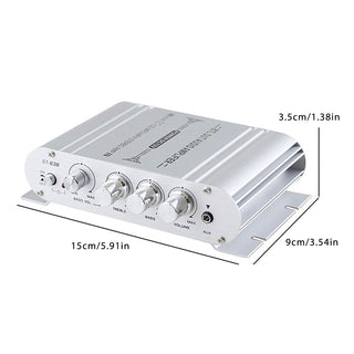 2.1 Channels 400W Hi-Fi Auto Stereo 12V Car Audio Amplifier MP3 Radio Booster