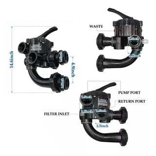 SP0710XR50 Multiport Control Valve For Hayward Pro-Series Vari-Flo