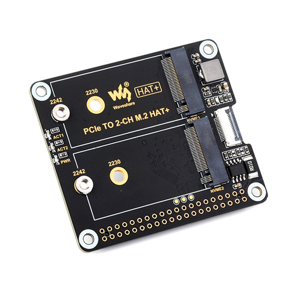 Raspberry Pi 5th Generation PCIe to Dual-Channel M.2 Adapter Board Dua ...