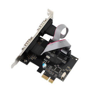 PCIE To 2-Port Dual RS232 Serial PCI-E Extender Board Adapter Card WCH382 Chip