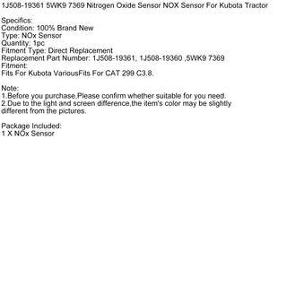 1J508-19361 5WK9 7369 Nitrogen Oxide Sensor NOX Sensor For Kubota Tractor