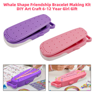 Whale Shape Friendship Bracelet Making Kit DIY Art Craft 6-12 Year Girl Gift
