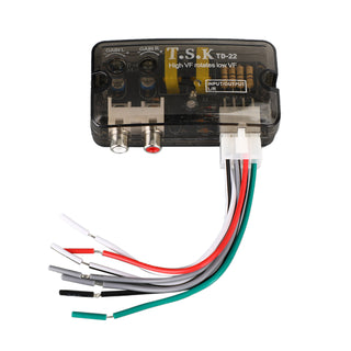 Car 12V Td-22 Rca Stereo High To Low Line Speaker Level Converter Cable