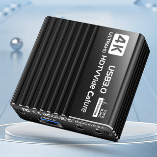 USB 3.0 Video Capture Card HDMI 4K Recording Box Game Live Broadcast Microphone