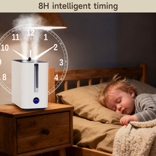 Top-Fill Smart Humidifier - 9.8L Large Capacity, Ultra-Quiet 34dB & Auto Shut-Off