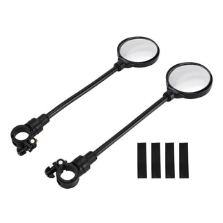 Rotatable Adjustable Wide Angle Rear View Bike Handlebar Mirror 2 Pack