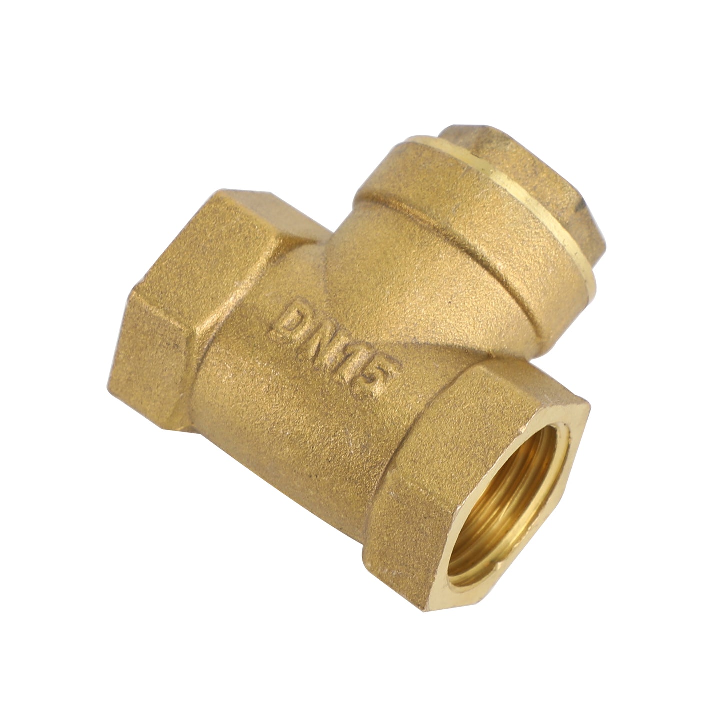 1/2" NPT Brass Water Oil Gas Swing Check Valve Threaded Plumbing Fitting