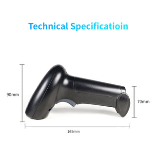 Automatic 2-in-1 USB Barcode Scanner – 1D & 2D Code Reader with Stand for Retail, POS, Inventory