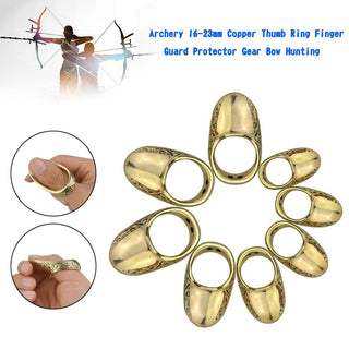 Archery 22mm Copper Thumb Ring Finger Guard Bow Hunting Gear