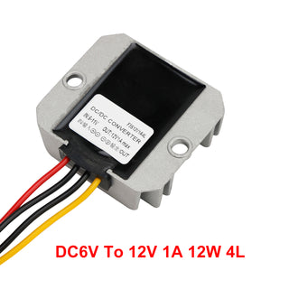 DC-DC 6V-12V 1-3A Step Up Power Supply Converter Regulator Waterproof