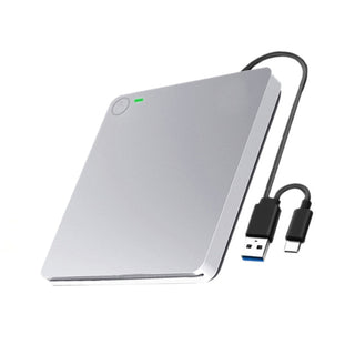 Burner USB External BD-R BD DVD CD RW Disc Writer Movie Player Silver