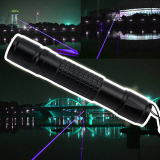 Tactical 5mw 405nm Blue Purple 18650 Laser Pointer Pen Visible Beam Light Lazer