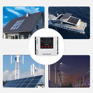 PWM 10A-60A Solar Charge Controller Regulator For Lifepo4 Lead Acid Gel Battery