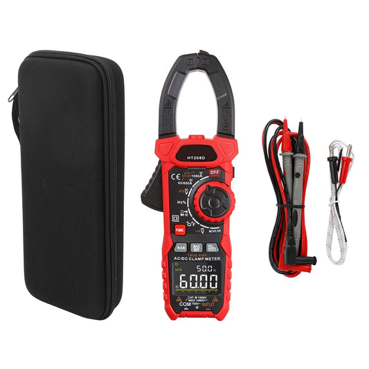 HT208D Digital Clamp Meter AC DC 6000 Counts Ture RMS Multimeter Tester Generic