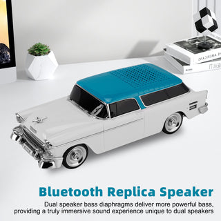 WS-1955 Bluetooth Replica Speaker Retro Speaker Car Design HD Sound TWS FM Radio