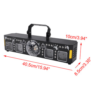 5In1 96 Picture Laser Magic Ball UV Strobe Projection Light With Remote Control