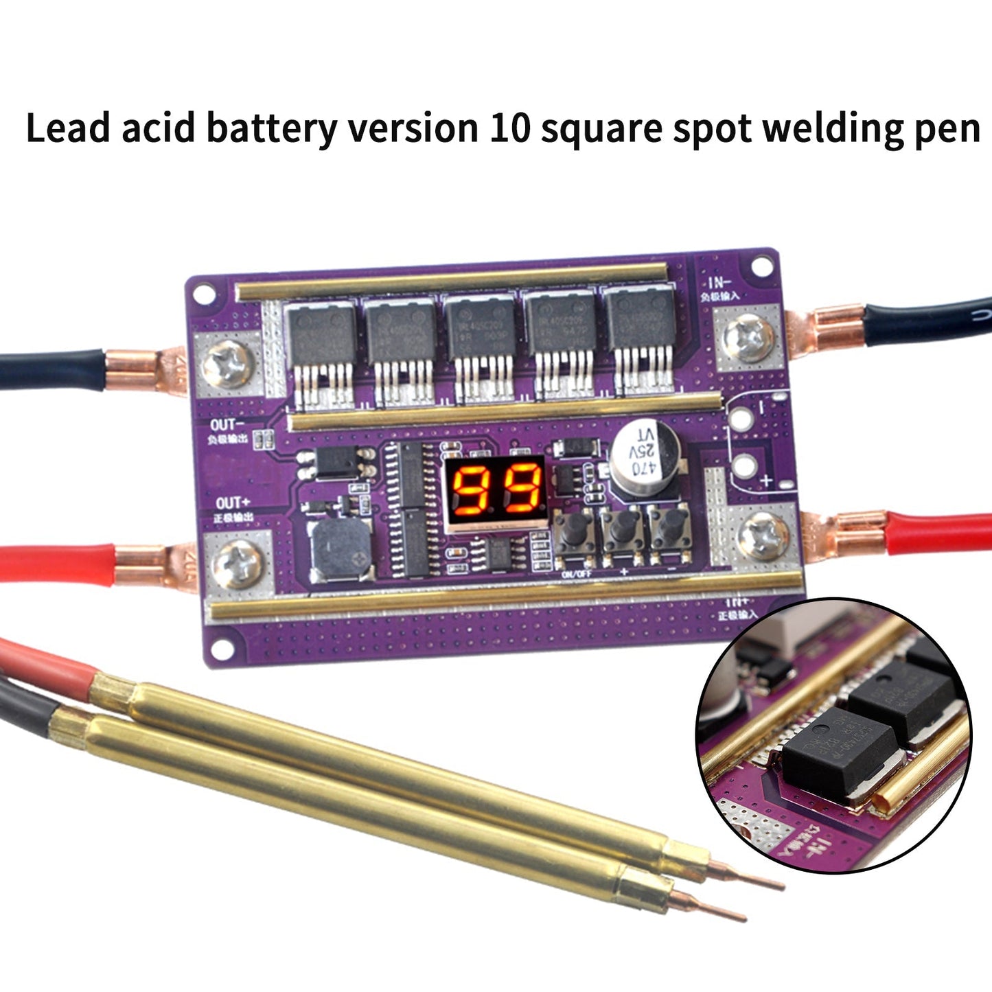 99 Gears Of Power Adjustable Mini Spot Welder Controller Board DIY Kit Generic