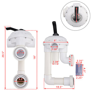261142  2" Hi-Flow Multi-port Valve Kit For FNS, FNS Plus Replace 154566