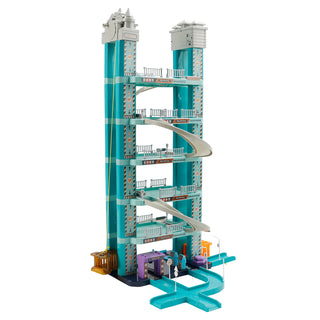 Intelligent Electric Hand Rank City Six Floor Track Parking Lot Toy With 2 Cars Toy