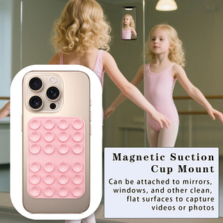 Silicone Suction Phone Case Mount Magnetic Suction Cup Holder for iPhone 17 16