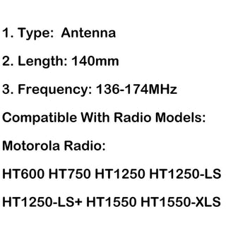 136-174MHz GP140 Für Radio GP328 GP88 1xVHF GP68 GP340 GP380 F3 Antenne