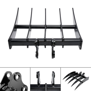 Alloy Steel Rake Attachment For Mini Excavators Excavator Small Digger