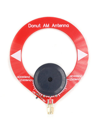 Donut Red AM MW Mini Loop Antenna for Malahiteam DSP DSP2 HF Shortwave Antenna
