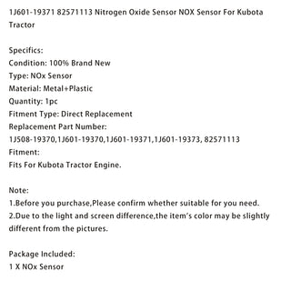 Nitrogen Oxide Sensor 1J601-19371 For Kubota 82571113 1J60119371